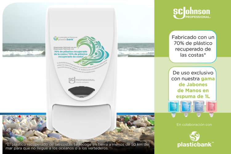 dispensador jabón espuma proline wave SCJ