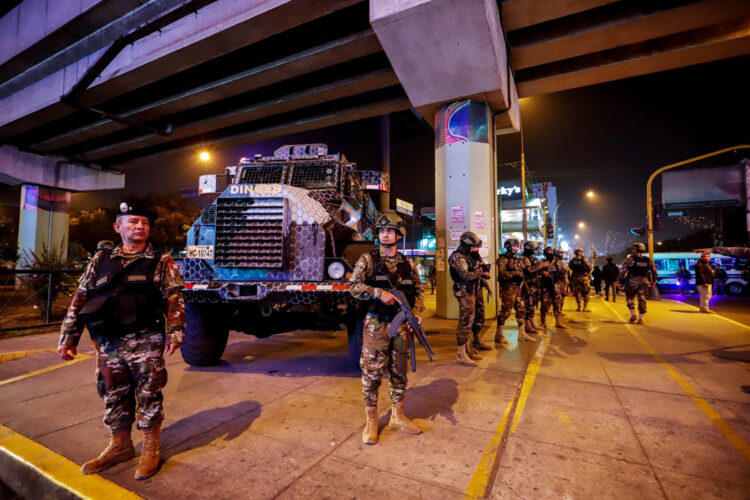 despliegue de policías nacionales en el Perú durante el estado de emergencia de 2024