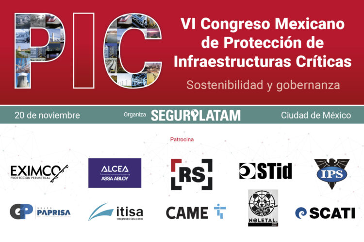 Cartel del VI Congreso Mexicano de Protección de Infraestructuras Críticas